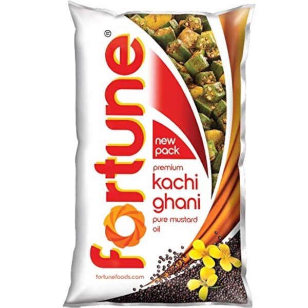 Fortune Kachi Ghani Pure Mustard Oil 1 L