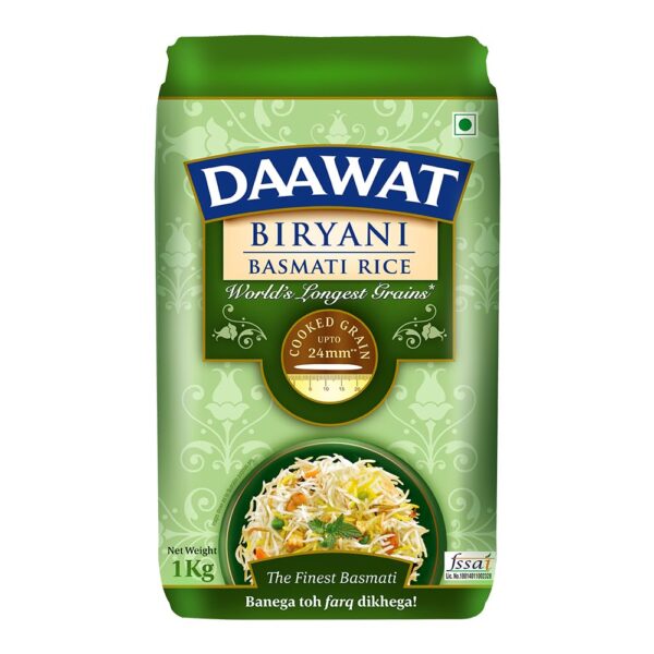 Daawat Biryani Basmati Rice 1 kg